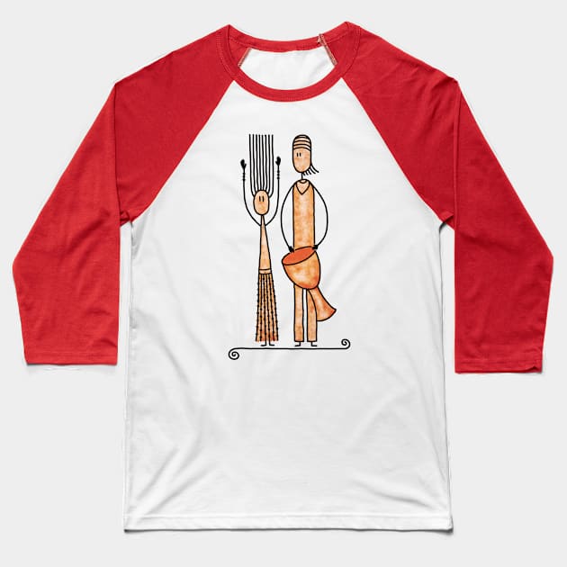 Sandal Baseball T-Shirt by vladstudio